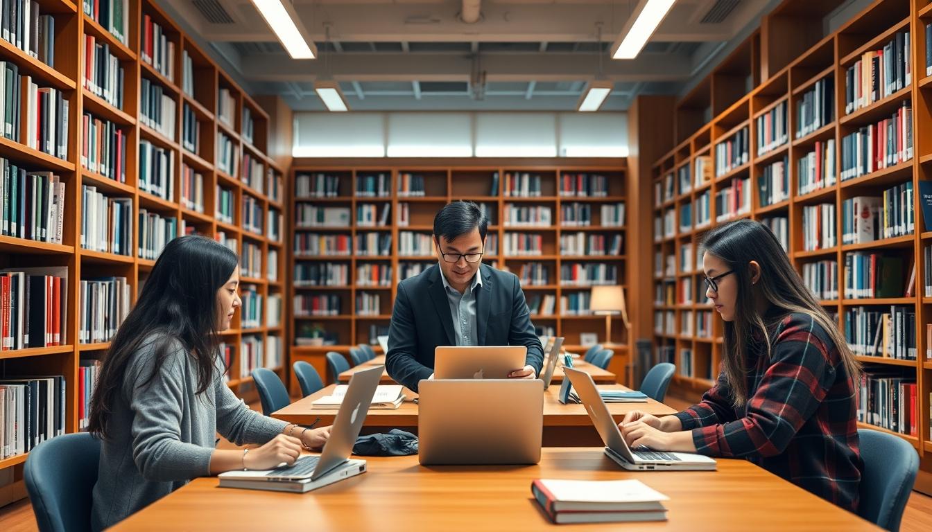 Modern university campus for students